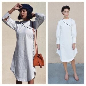 Ajaie Alaie / saludos tunic Long Sleeve Dress Size S White